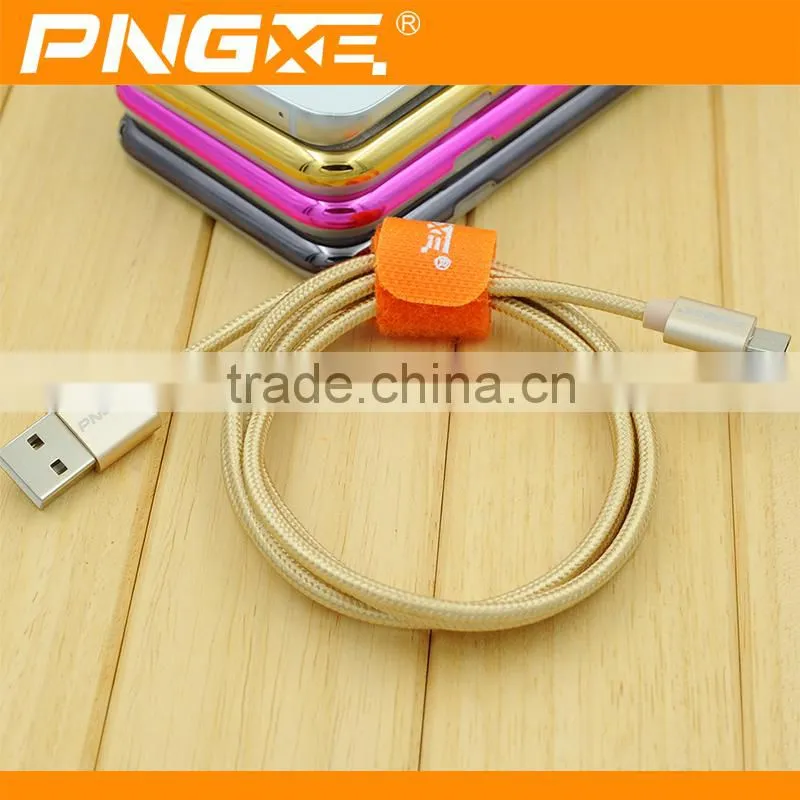 PNGXE High quality colorful micro braided usb cable fast charging data cable for iphone charger cable cable cable manufacturer