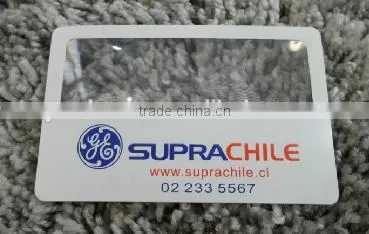 Promotional custom plastic credit card size magnifier