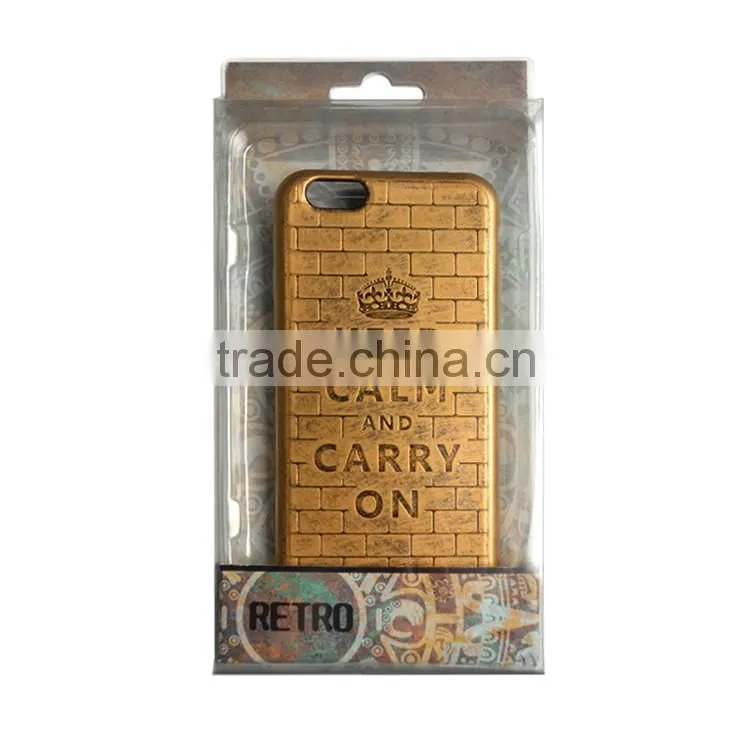 Hot Selling 3D Bronzy Copper Phone Case TPU Rubber Soft Case Back Cover Shell Compatible For iPhone 5 6 6S Series