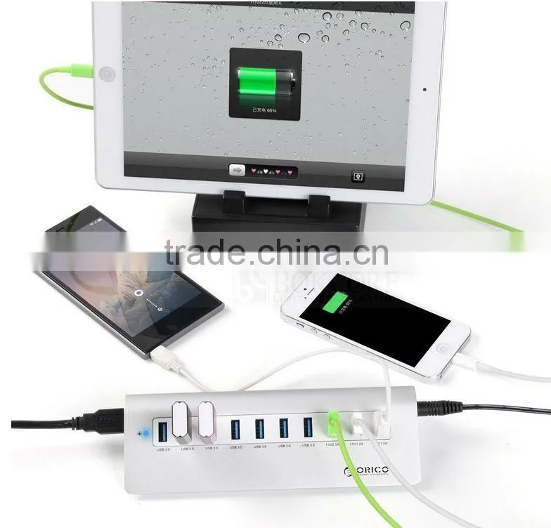 M3H73P mutil function aluminum usb 3.0 hub, multi-function usb hub+usb charger