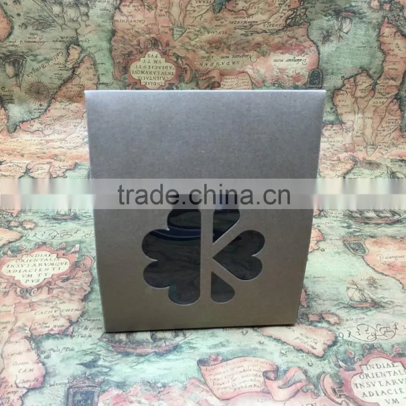 custom printed kraft paper cookie bag with PVC window