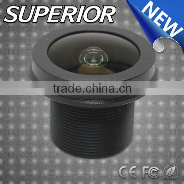 2015 New wide angle 1/3.7 inch f2.5 fixed iris car lens 1.3mm low distortion megapixel m12 board lens