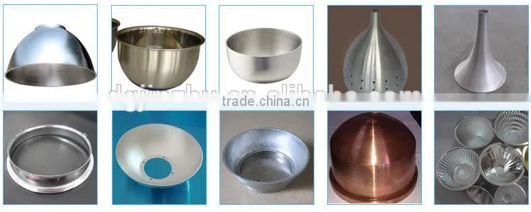CNC Spot Industrial Lighting cover making Machine in Spinning Lathe Machinery