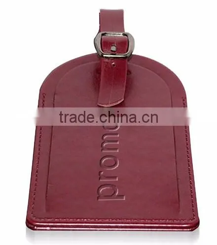 China Wholesale Custom Travel Leather Luggage Tag