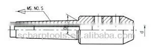 Morse taper end mill adapter tang style drawbar style