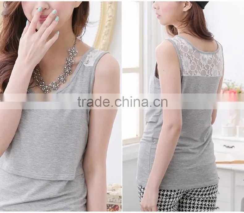 Breathable Breastfeeding Tank Tops for maternity nursing