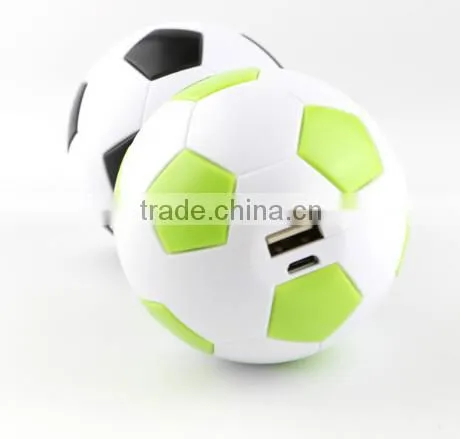 2600mah football portable iphone charger