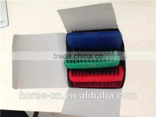 high quality and cheap wood shoe brush with plastic hair