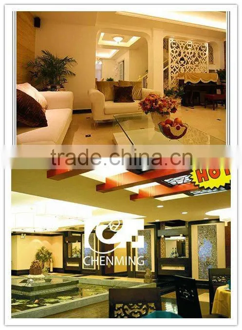 interior grille panel for partition wall