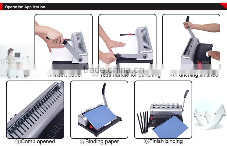 single handle small book binding machines