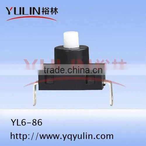 YL6-85 2 pin 8mm push button mini switch on off