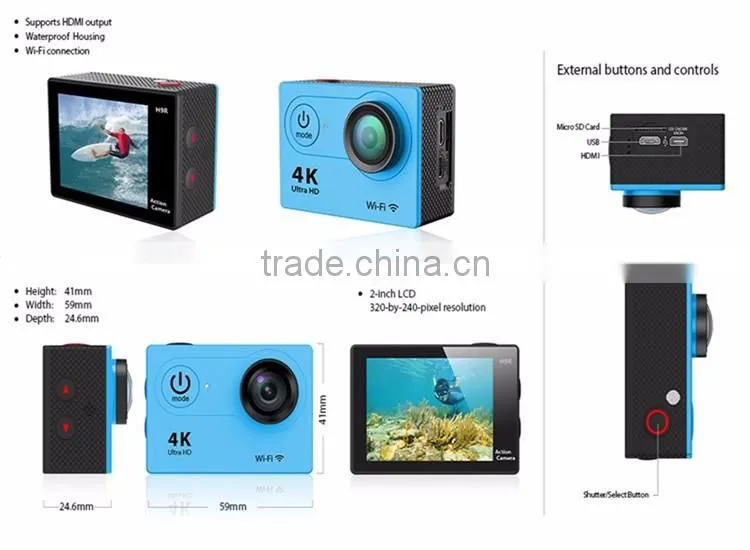 Hot original Eken H9R Action Camera remote of action camera