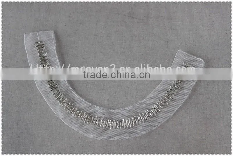 2016 Fahion handmade crystal tube bead collars, White organza beaded collar for garment