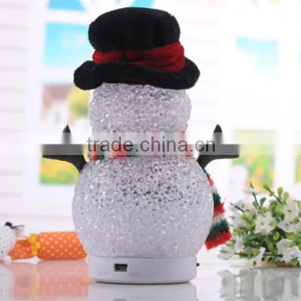 Promotional Gift Lovely Portable Bluetooth Doll Speaker, Handsfree Cute Snowman Doll Bluetooth Speaker for Kids