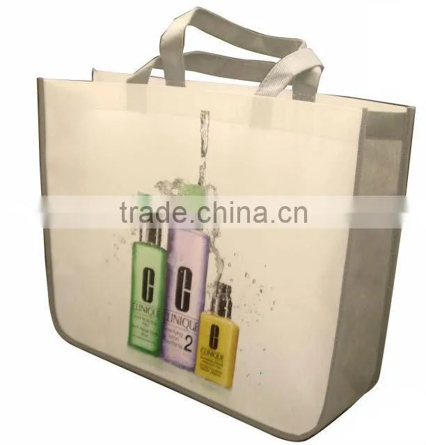 non woven/nowoven hot seal/heat seal drawstring bag