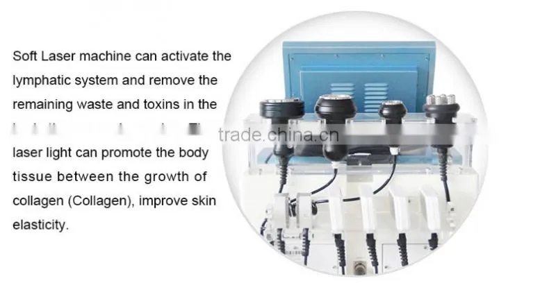 Cavitation Vacuum RF Laser beauty machine for cellulite reduction