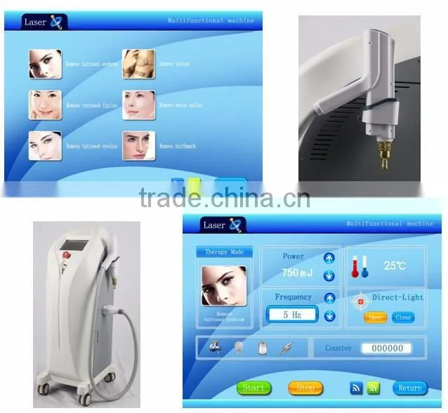 1320nm skin whitening vertical nd:yag machine