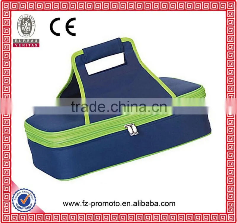 Simple Grey Picnic Lunch Cooler bag / Lunch bag