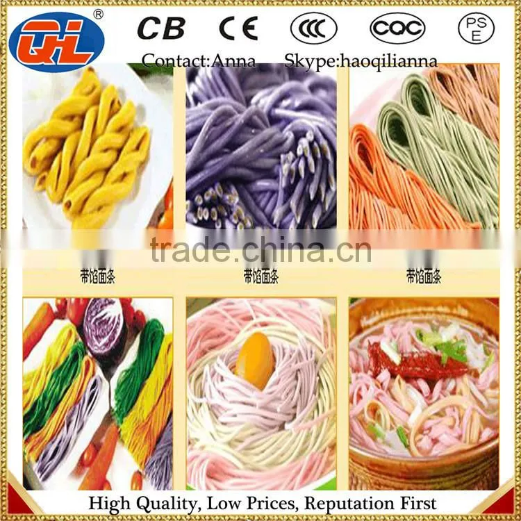 Colorful and popular filling noodles making machine Italy hollow noodles machine