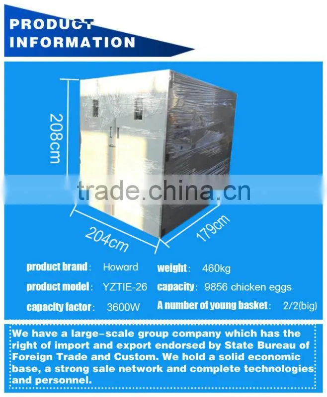 98% Hatching rate Full automatic best price chicken, duck, quail egg incubation machine for sale CE approved