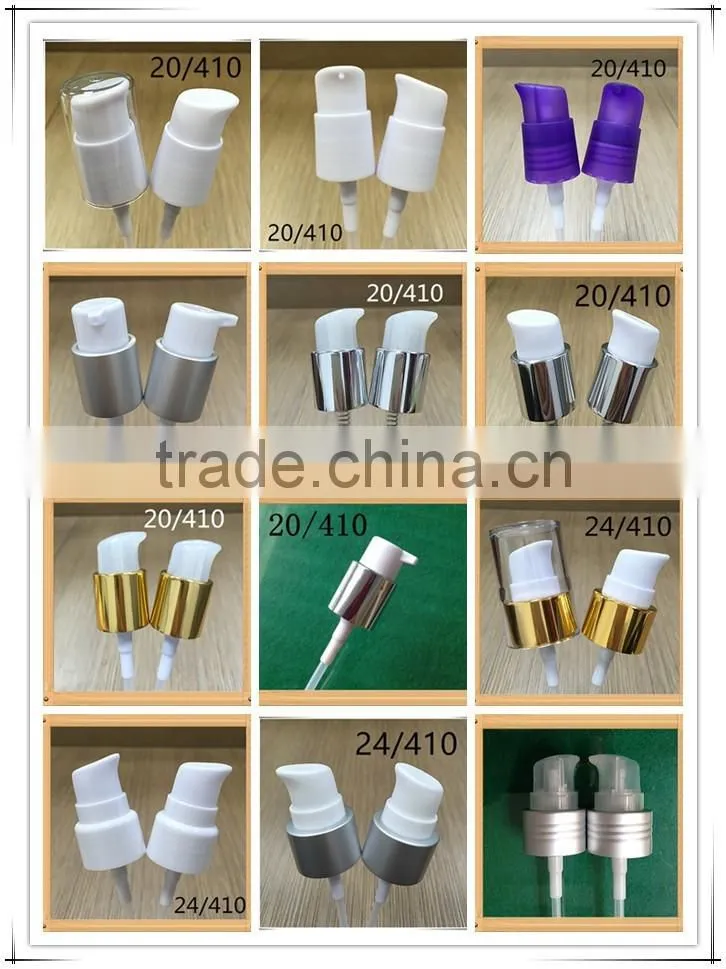golden collar closure treatment cream pump 24/410/aluminum switch pump