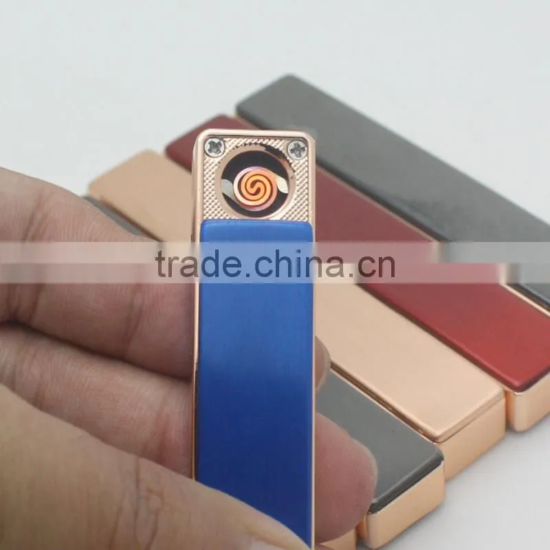 Mini Portable USB Port Electronic Windproof Flameless Rechargable Lighter