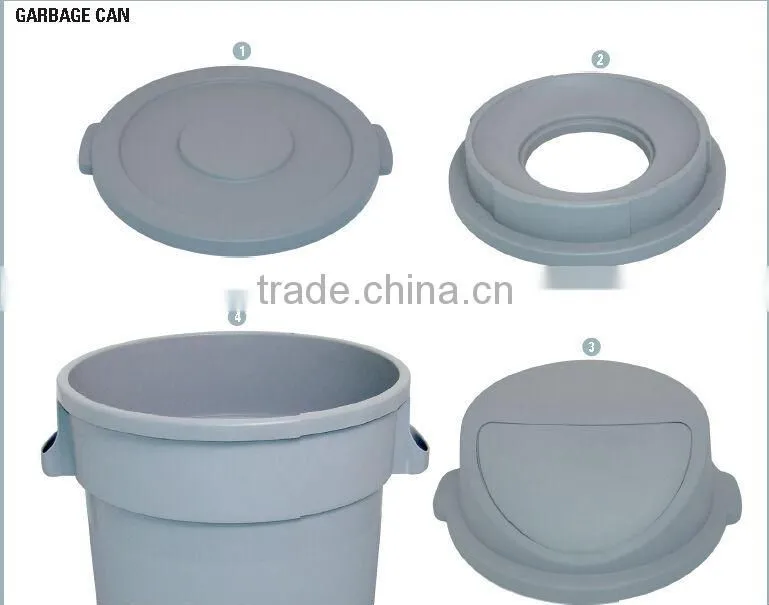 plastic garbage can with wheels