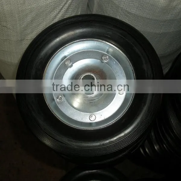 8 inch solid plastic rubber wheel for cooler