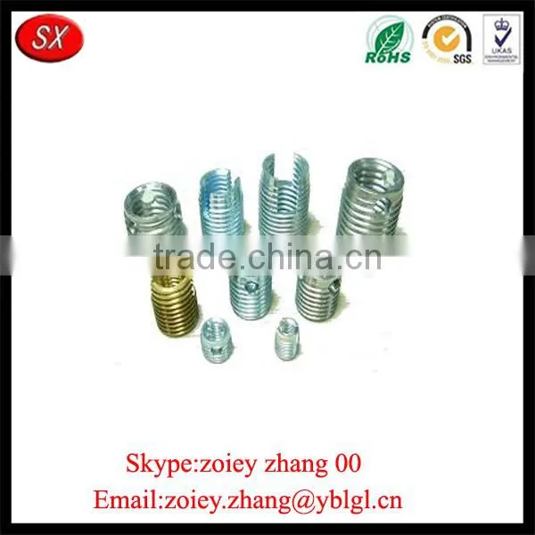 Chinese Supplier Precision Metal Plating Coarse Threaded Insert With ISO9001 Passed