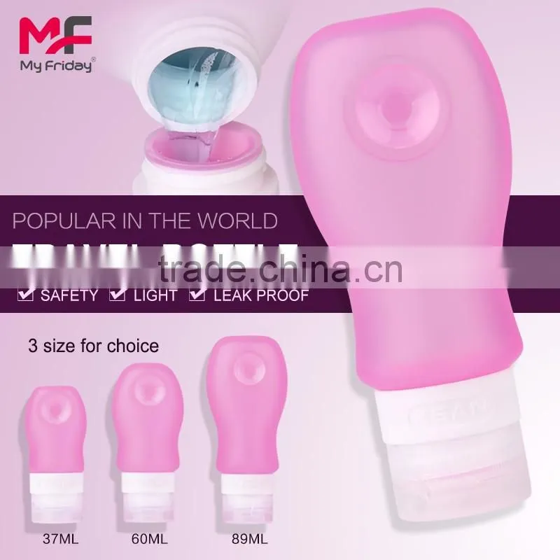 Food Grade Silicone Leak Proof Travel Accessories Bottle Set