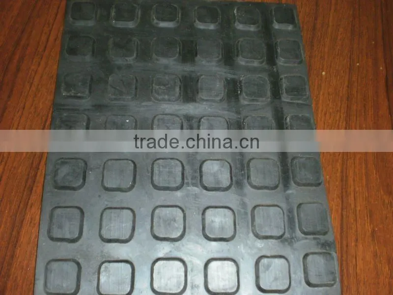 Anti-slip square pattern rubber floor mat