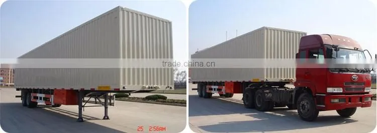 Factory direct 3 axles wing open van semi trailers wing body enclosed cargo trailer