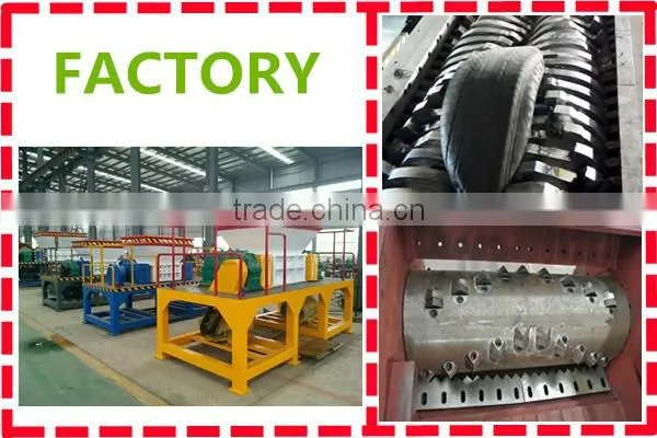 Philippines twin shaft 37kw waste tin can shredding machine small model