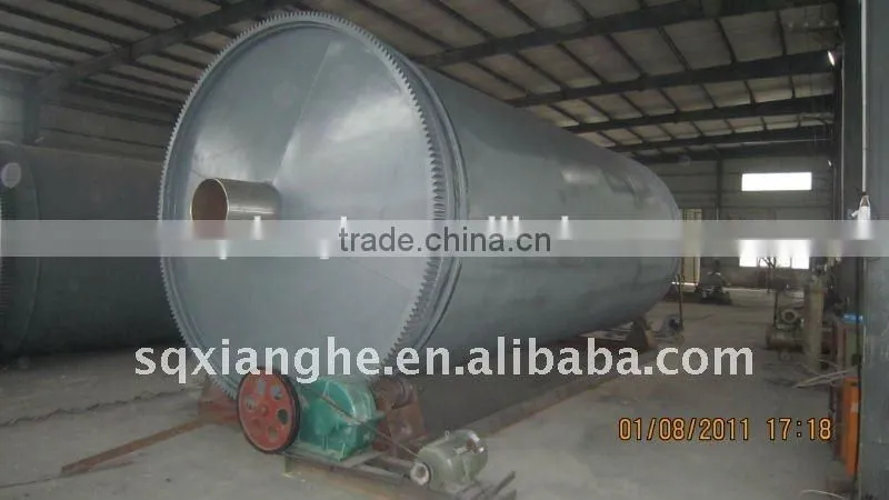 Reliable quality waste Plastic and Rubber pyrolysis machine to fuel oil plant with the best aftersales service