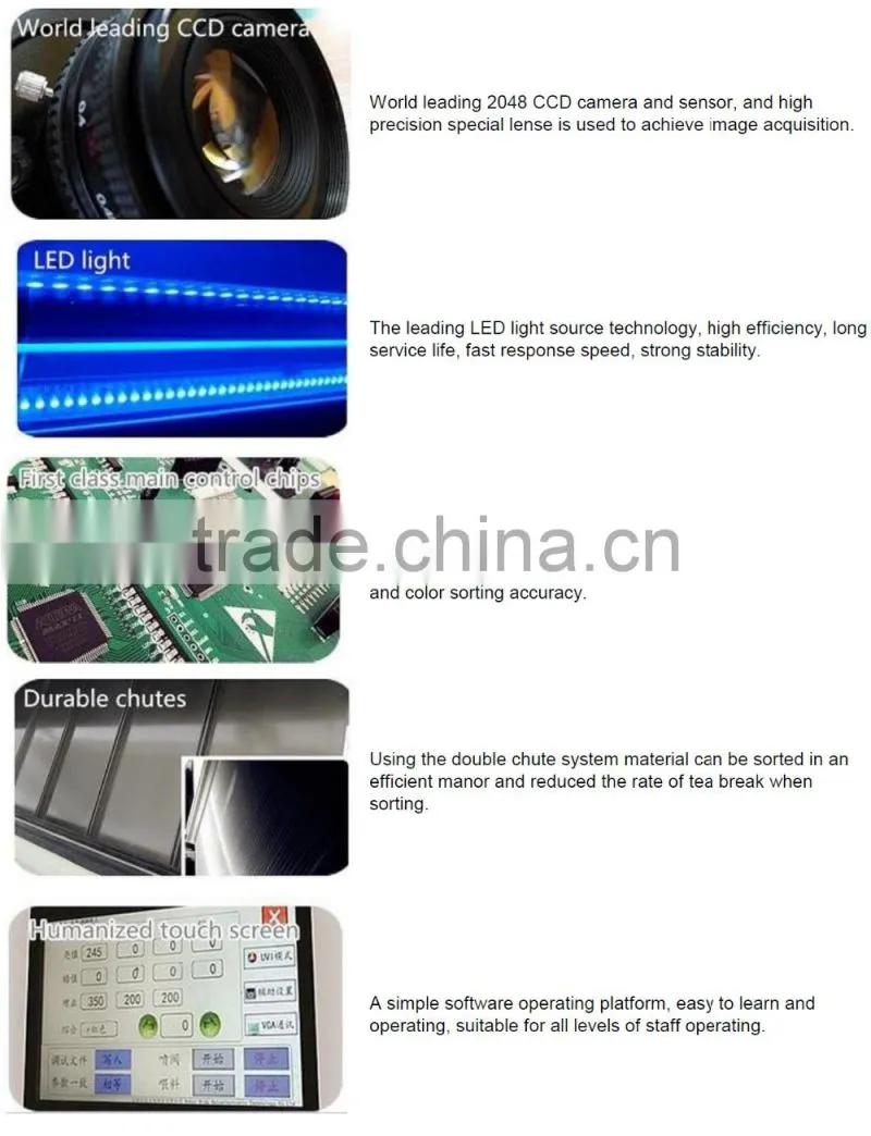 Small output optical salt color sorting machine