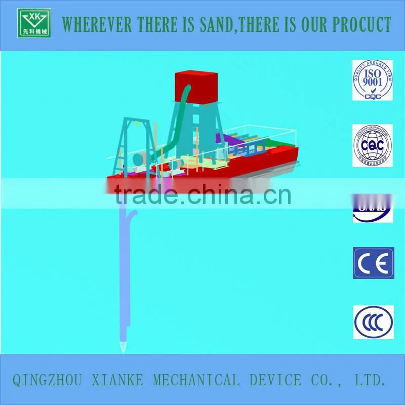 High Efficiency Bucket Chain Sand Dredger for Gold Mining