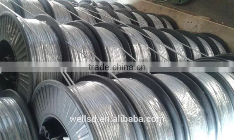 3mm - 62mm electric galvanized carbon steel wire rope