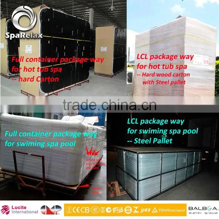 Outdoor hot tub family party spa pool for 9 person (A870)