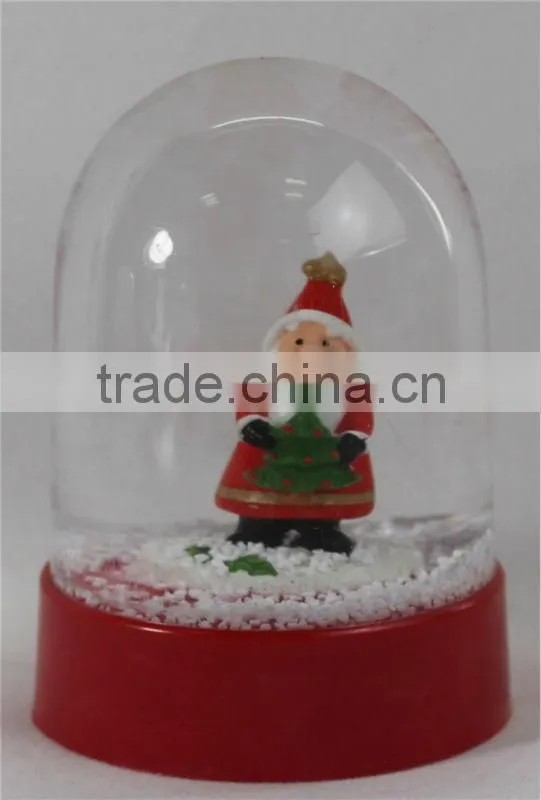 Unique plastic souvenir gift snow globes