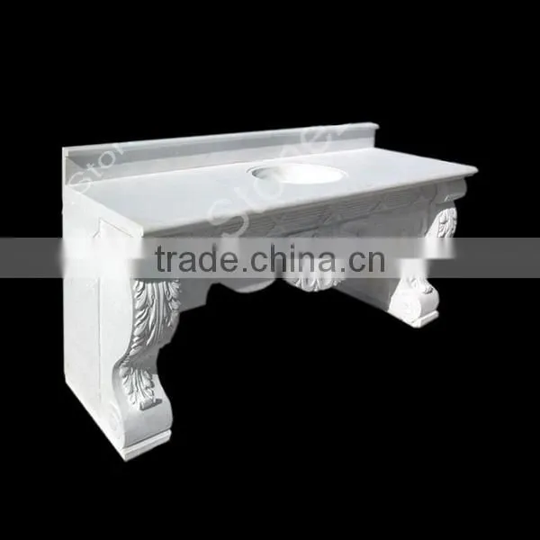 White Marble Bathroom Wash Basin