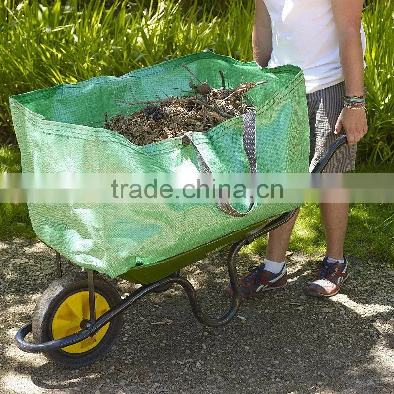 Wheel Barrow Garden Leaf Bag,Heavy Duty Garden Allotment Wheel Barrow Bag Hold 270 Litre 90 cm x 60 cm x 50cm