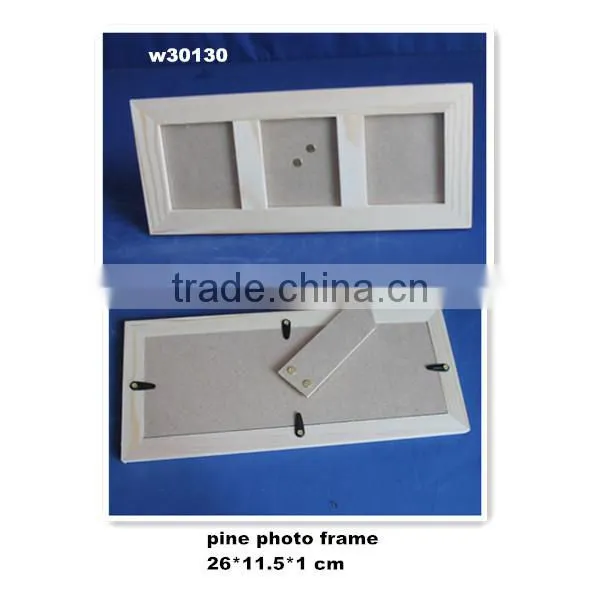 Eco-friendly home small black wide decorative love wooden photo frame