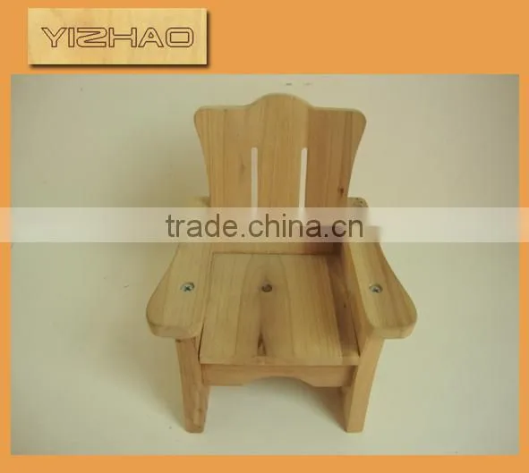 Mini wooden toy chairs