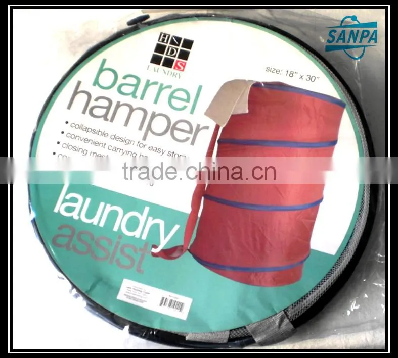 2016 Hot household foldable pop-up laundry hamper