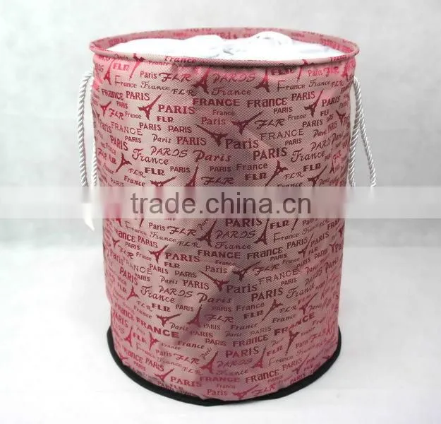 Household Organizer Round Storage Basket with Rope Handles