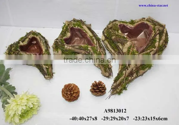 wood twig flower arranging stands