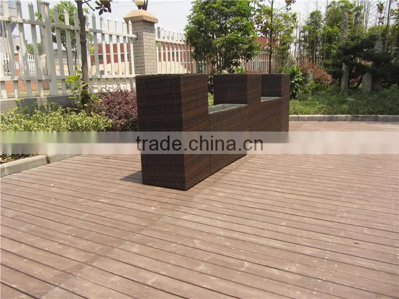 Outdoor 5 Pics Rattan Flowerpot Sets Garden Supplies