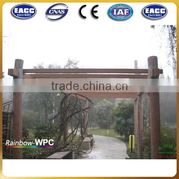 Hot sell !Water proof (Wood plastic composite) wpc handrail for outdoor steps/garden handrail/stair
