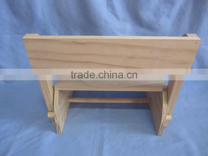 Convenient carry baby wood scalable stool