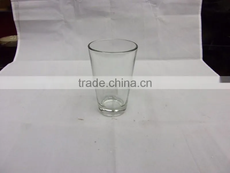 High quality handmade clear heat resistant glass tea cup without handle